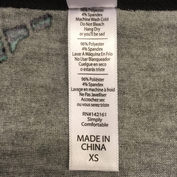 NWT Floral / Stripe Scoopneck Short Sleeve Tee, XS - Picture 4 of 5